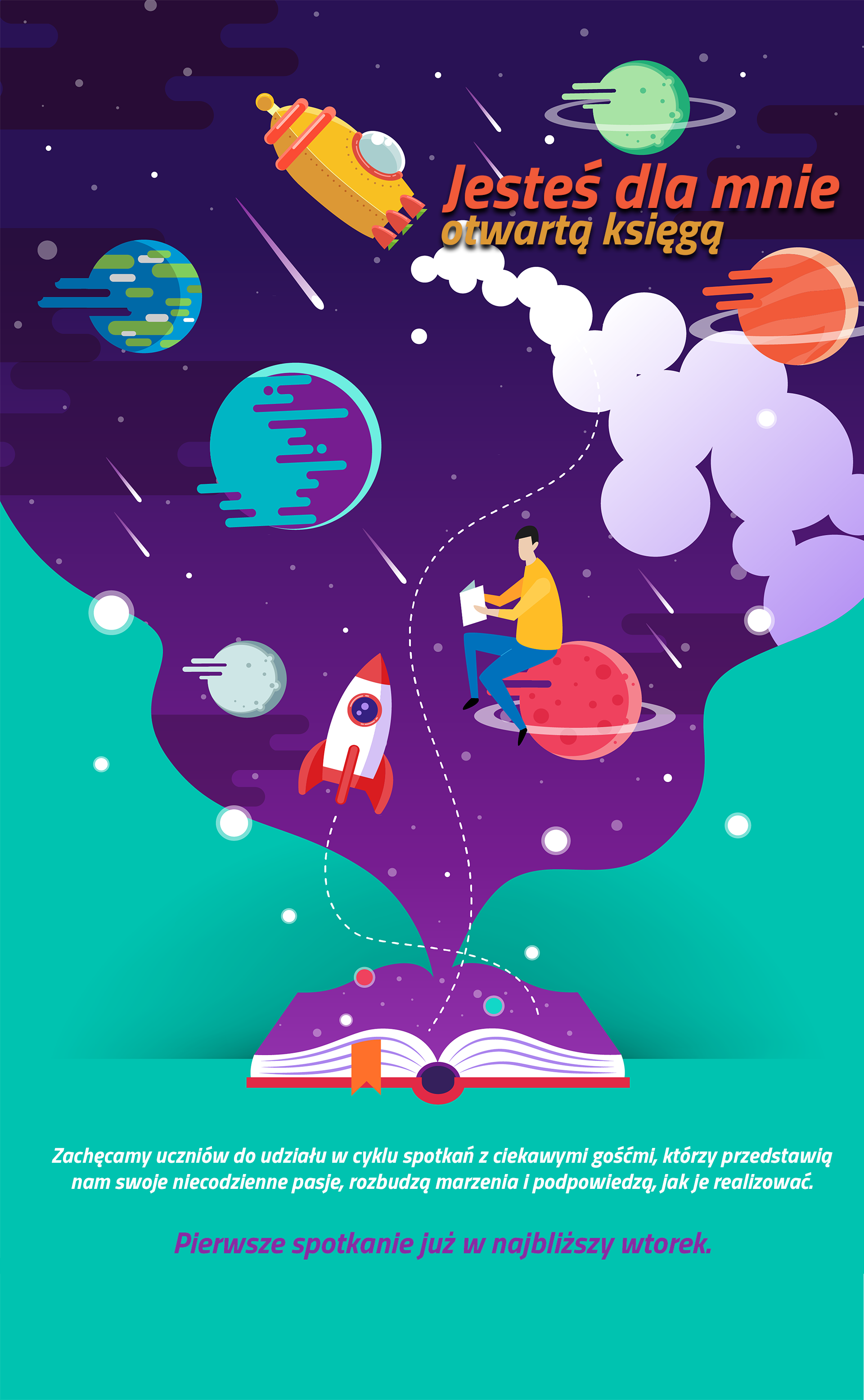 Plakat - Otwarta księga